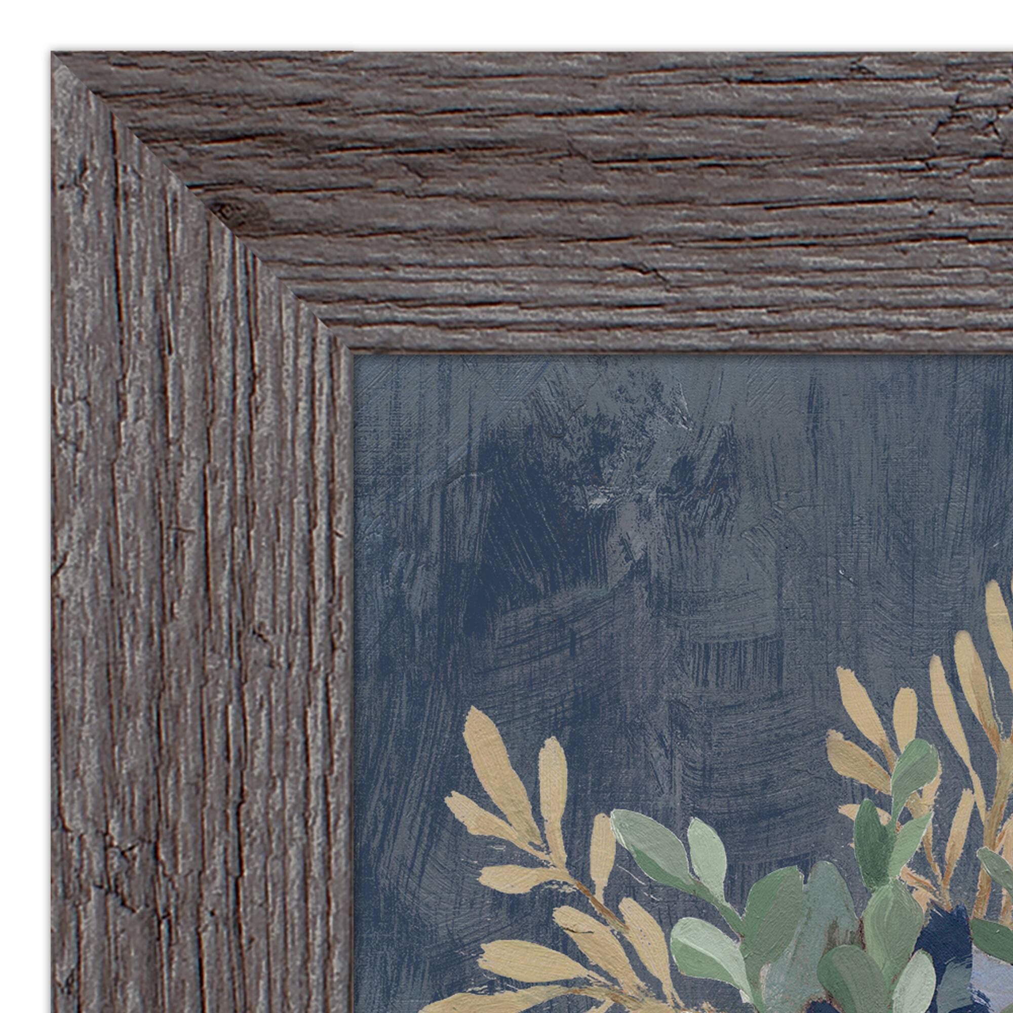 Flower Vase On Navy Western Framed Print